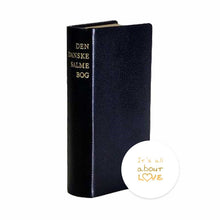 Indlæs billede til gallerivisning Luksussalmebog, sort (med tryk på ryg)