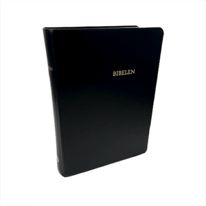 Bibelen i sort skind - Luksus